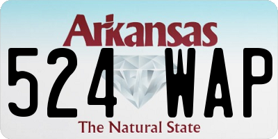 AR license plate 524WAP