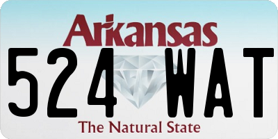 AR license plate 524WAT