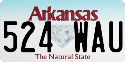 AR license plate 524WAU