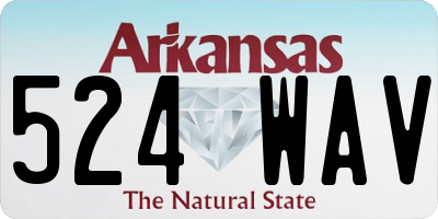 AR license plate 524WAV