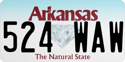 AR license plate 524WAW