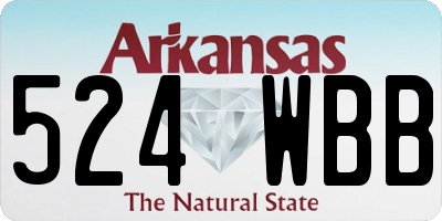 AR license plate 524WBB