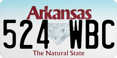 AR license plate 524WBC