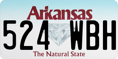 AR license plate 524WBH