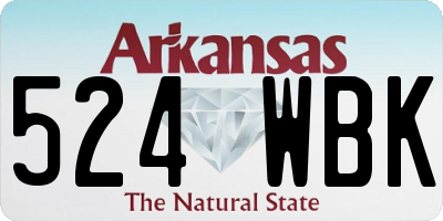 AR license plate 524WBK