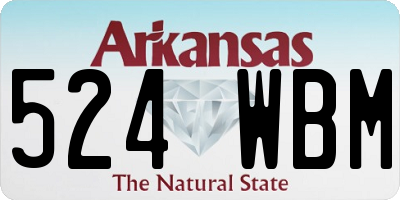 AR license plate 524WBM