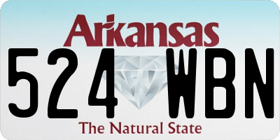 AR license plate 524WBN