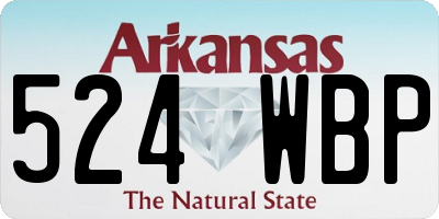 AR license plate 524WBP