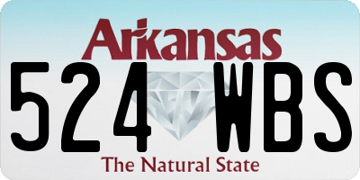 AR license plate 524WBS