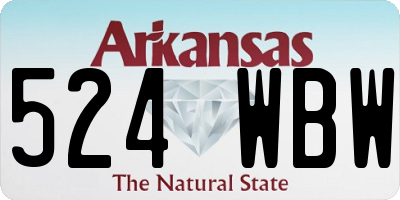 AR license plate 524WBW