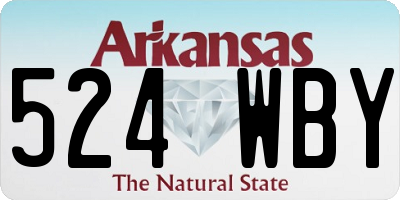 AR license plate 524WBY