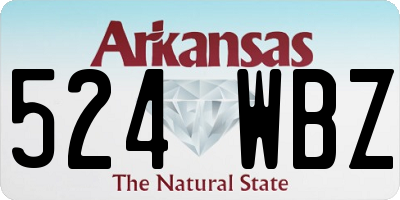 AR license plate 524WBZ