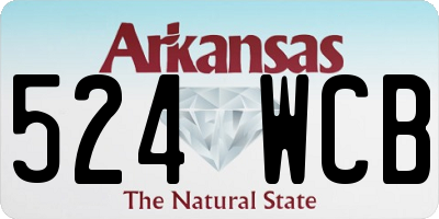 AR license plate 524WCB