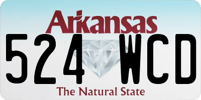 AR license plate 524WCD