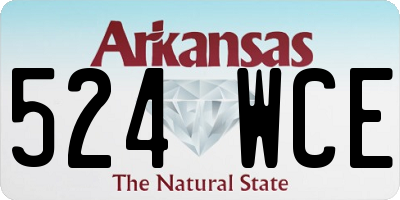 AR license plate 524WCE