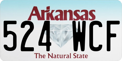 AR license plate 524WCF