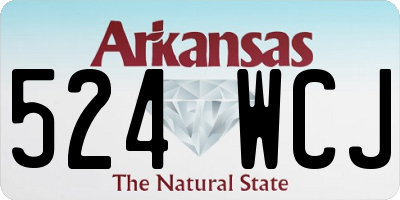 AR license plate 524WCJ