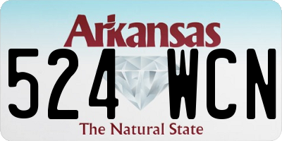 AR license plate 524WCN