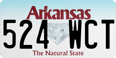 AR license plate 524WCT