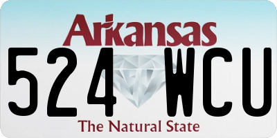AR license plate 524WCU