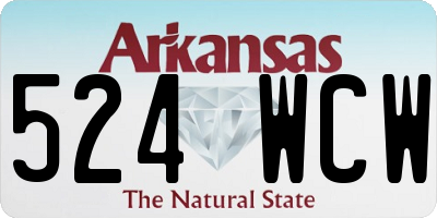 AR license plate 524WCW