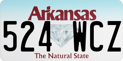 AR license plate 524WCZ