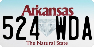 AR license plate 524WDA