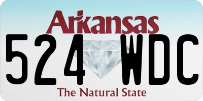 AR license plate 524WDC