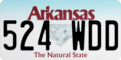 AR license plate 524WDD