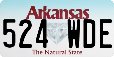 AR license plate 524WDE