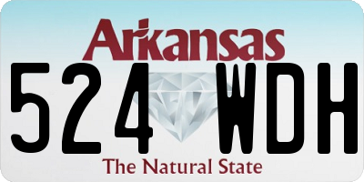 AR license plate 524WDH