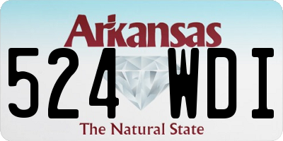 AR license plate 524WDI