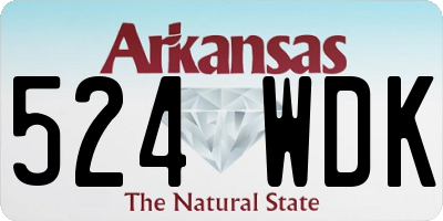 AR license plate 524WDK