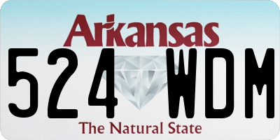 AR license plate 524WDM