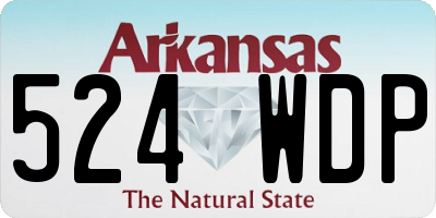 AR license plate 524WDP
