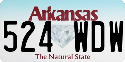 AR license plate 524WDW