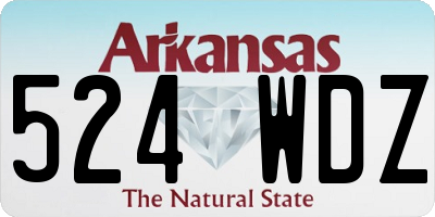 AR license plate 524WDZ