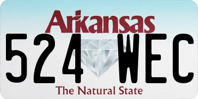 AR license plate 524WEC
