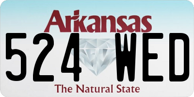 AR license plate 524WED