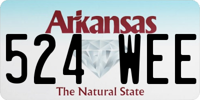 AR license plate 524WEE
