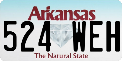 AR license plate 524WEH