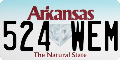 AR license plate 524WEM