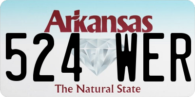 AR license plate 524WER