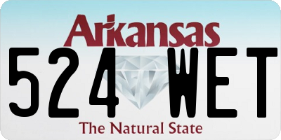 AR license plate 524WET