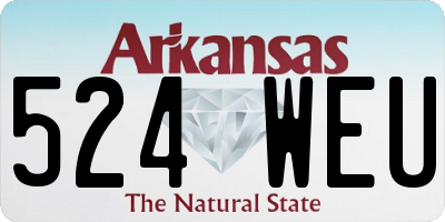 AR license plate 524WEU