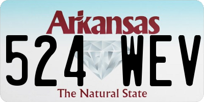 AR license plate 524WEV