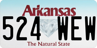 AR license plate 524WEW
