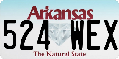 AR license plate 524WEX