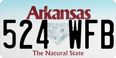 AR license plate 524WFB