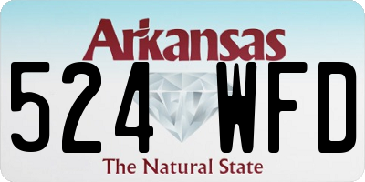 AR license plate 524WFD